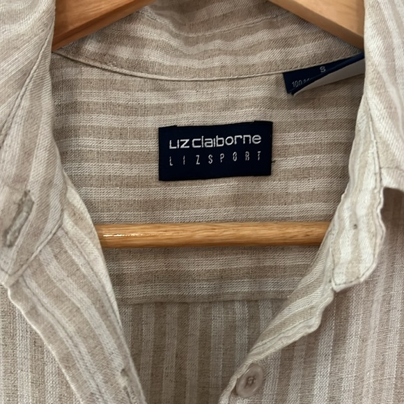 VINTAGE COUNTRY CLUB// Liz Claiborne Lizsport Linen Tank - Picture 2 of 4